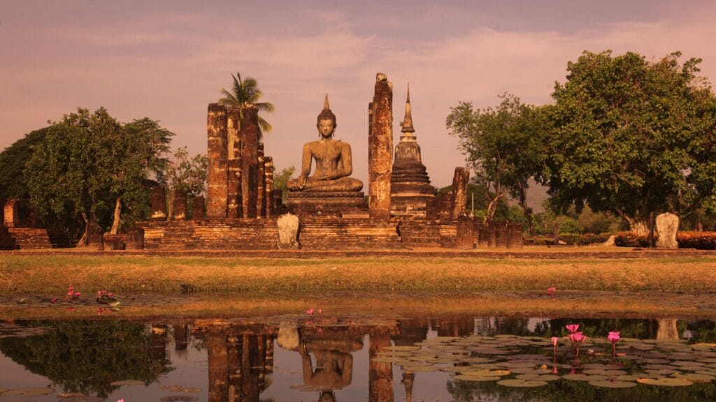 Temples de Sukhothai à visiter à vélo en famille